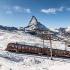 Matterhorn mit Gornergratbahn