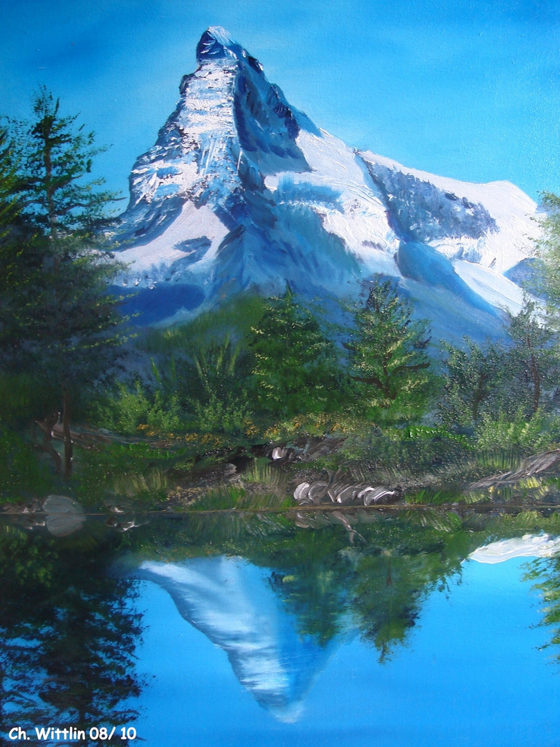 "Matterhorn mit Gridjisee"