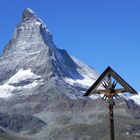 Matterhorn mit Kreuz