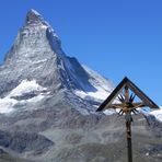 Matterhorn mit Kreuz