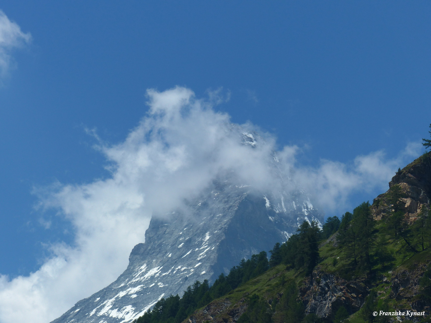 Matterhorn mit Nebel