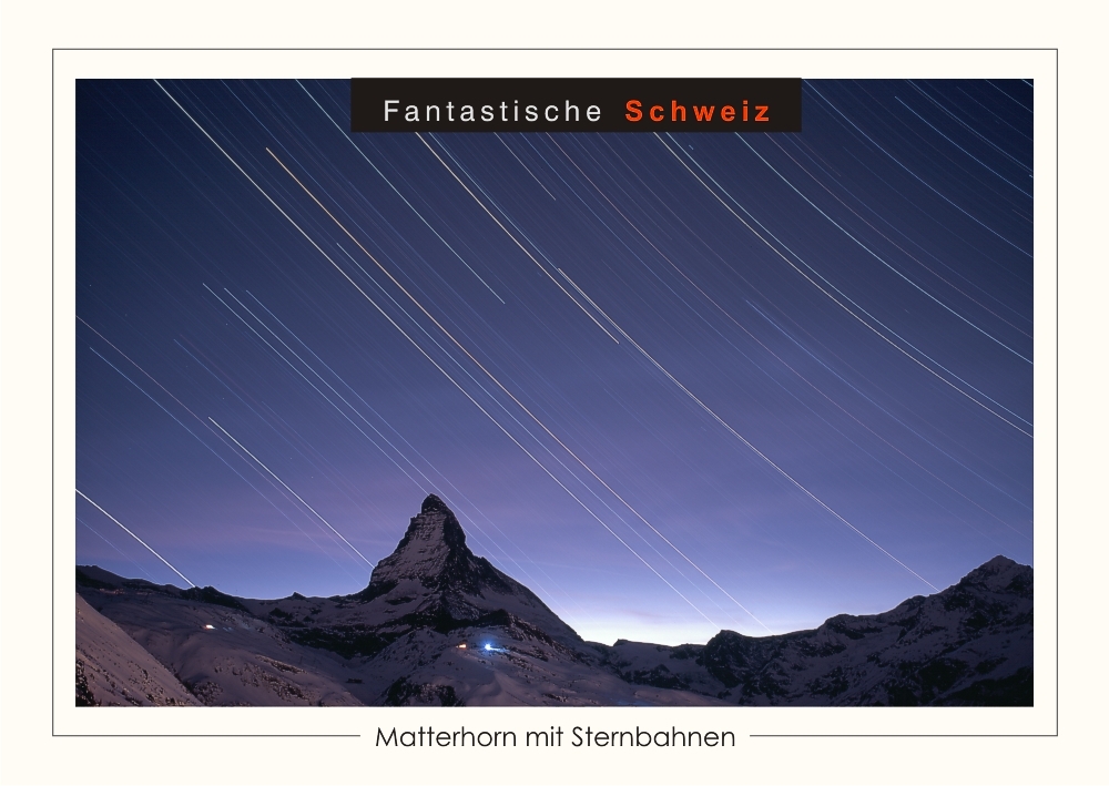 Matterhorn mit Sternbahnen