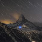 Matterhorn mit Sternen