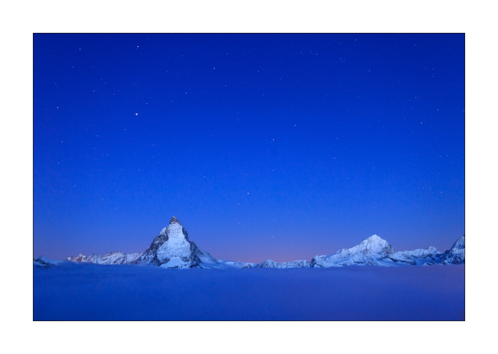 Matterhorn mit Sternenhimmel