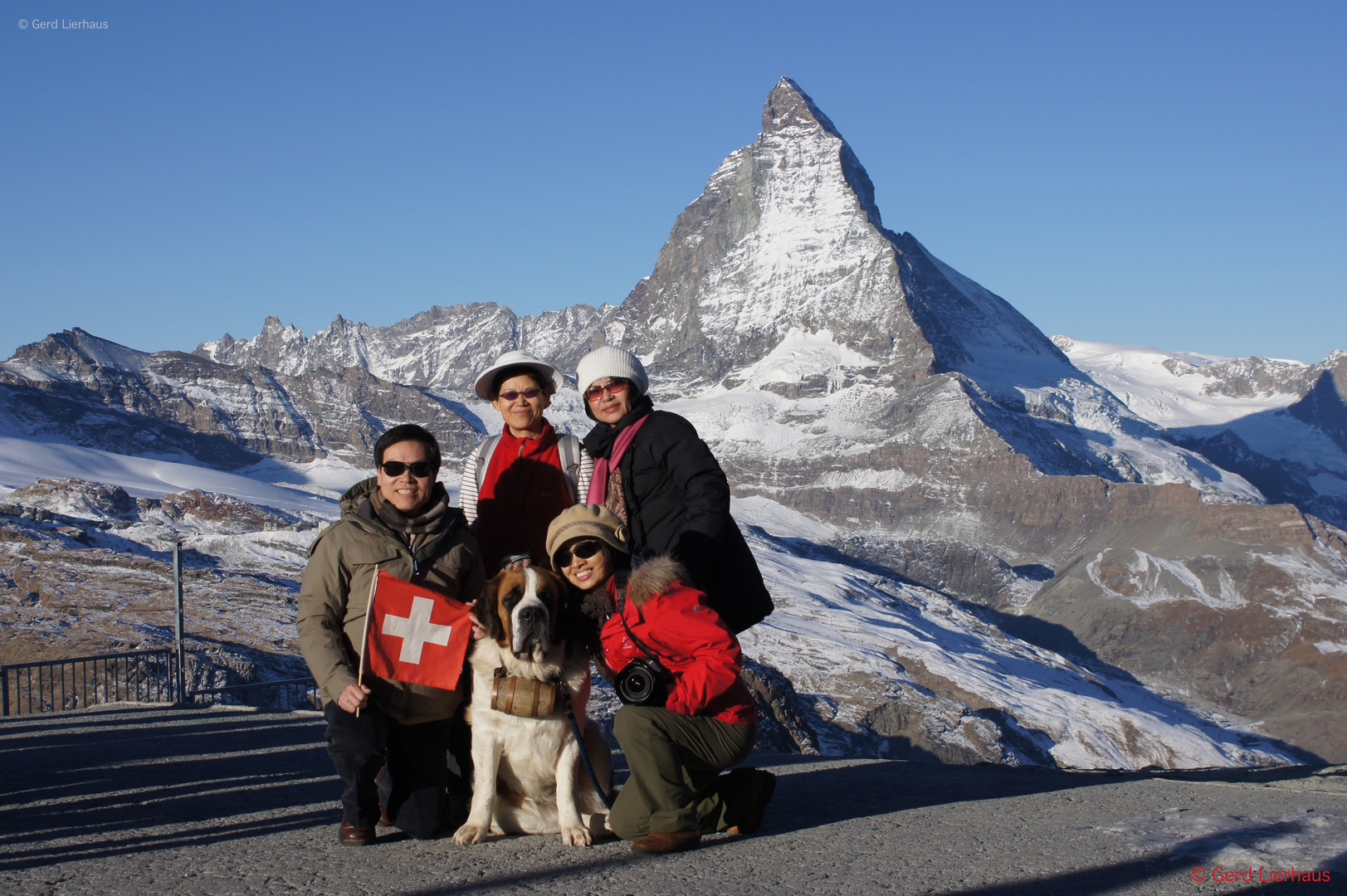 Matterhorn mit Touris