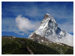 Matterhorn mit Wolken