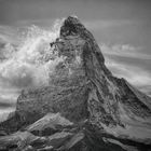 Matterhorn Switzerland b/w