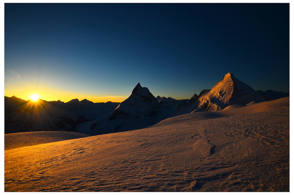 Matterhorn und Dent d'Herens