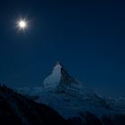 Matterhorn und Mond