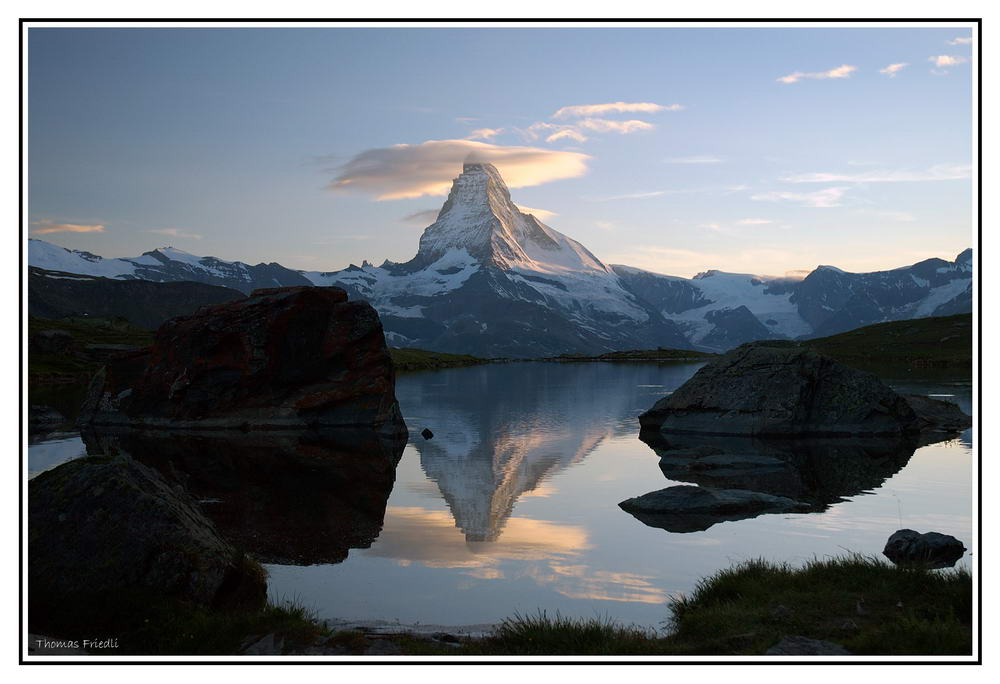 Matterhorn vom Grünsee aus