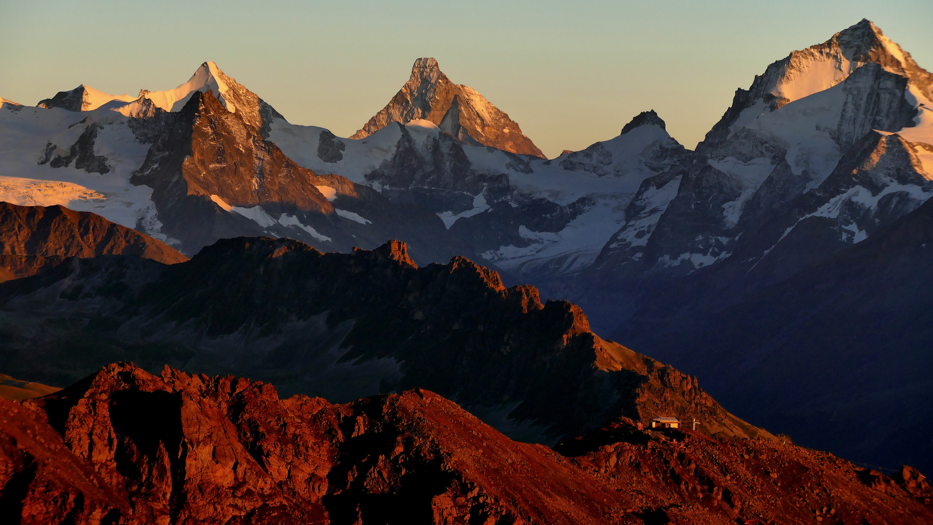 Matterhorn vom Illhorn aus betrachtet