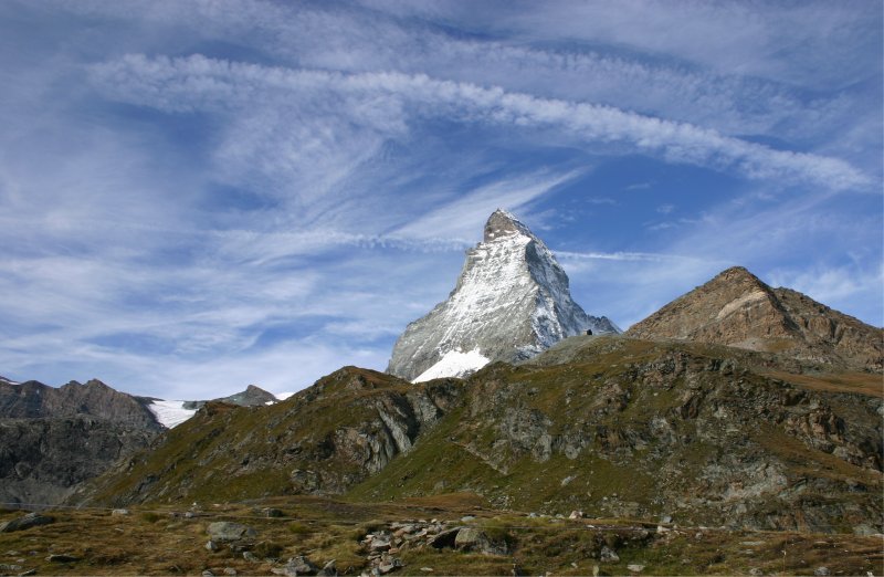 Matterhorn vom Schwarzsee aus gesehen