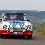 Matthias Kahle im Skoda 130 RS (natürlich mit Lampenbaum)