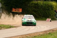 Matthias Kahle im Skoda Fabia WRC