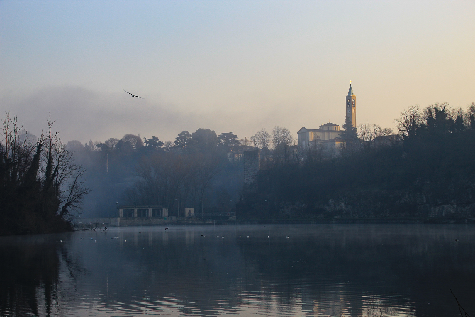 mattina al fiume Adda