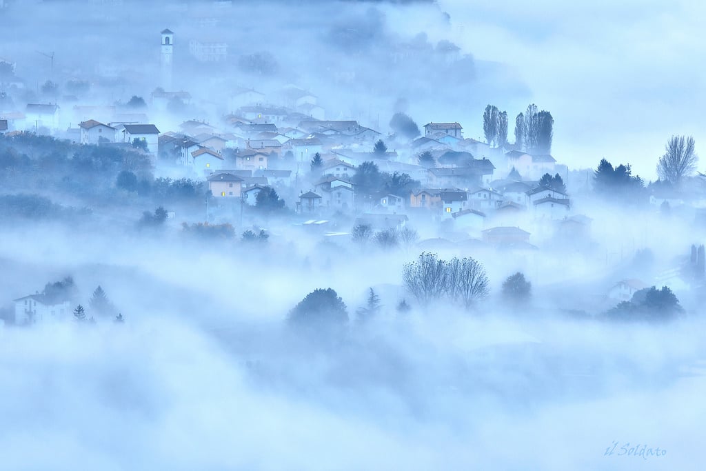 Mattino di novembre a Verceia