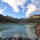 Mattmarkstausee am Ende des Saastales im Wallis