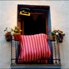 Mattress on the balcony