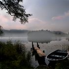 Mauensee in leichten Nebel