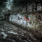 Mauer am jüdischen Friedhof in HH-Altona