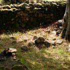 Mauer bei Clava Cairns, Schottland