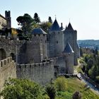 Mauer der Cité von Carcassonne