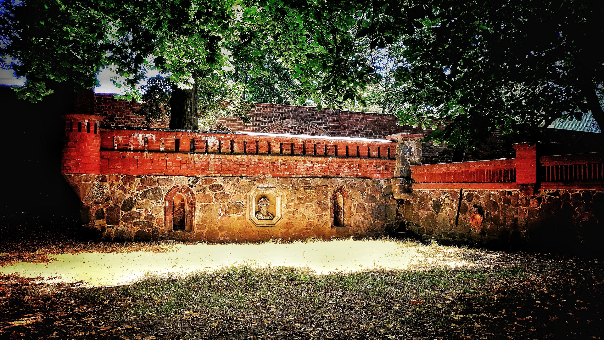 Mauer einer orientalischen Bastion