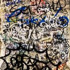 Mauer mit Graffity