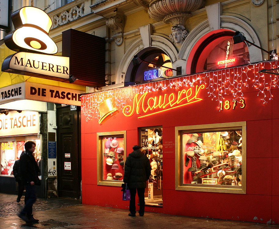 Mauerer Hüte - ein Traditonsgeschäft in der Mariahilfer Straße