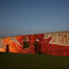 Mauerkunst im Rheinpark