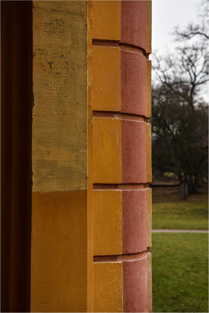 Mauerwerk am Schloss Favorite Ludwigsburg