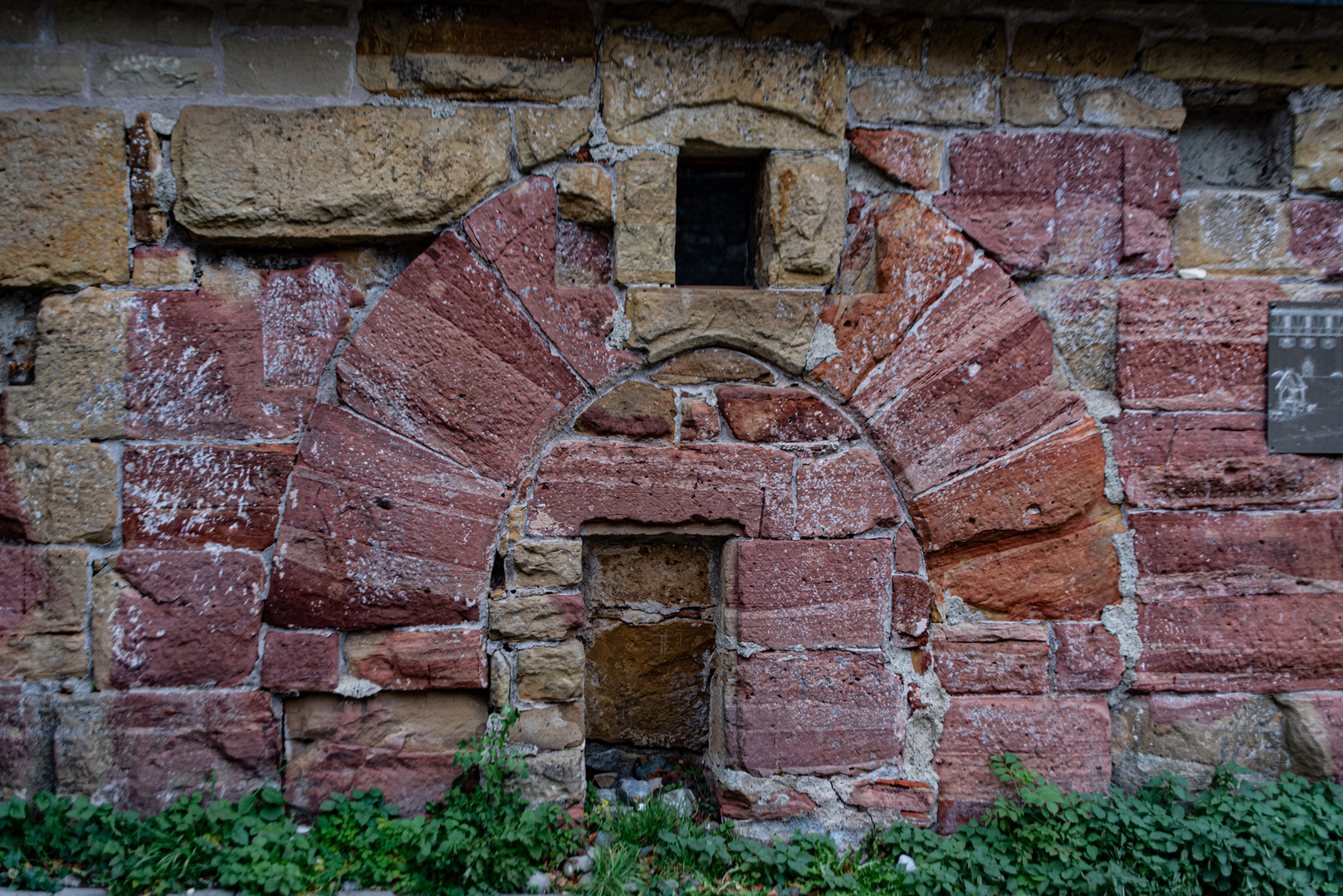 Mauerwerk auf der Burg Ruine