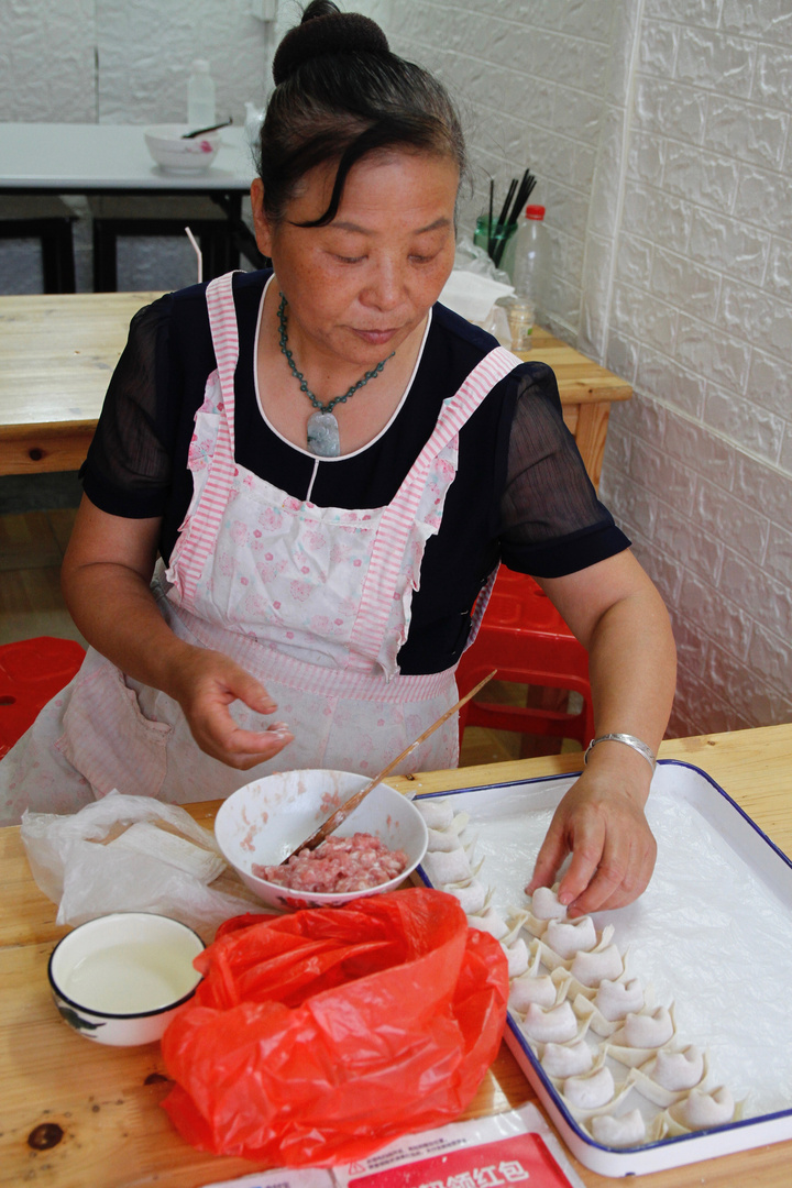 Maultaschen auf chinesisch