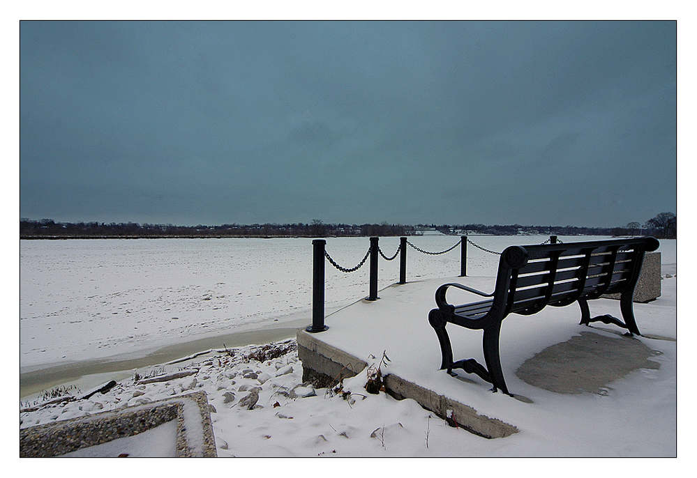 Maumee River, frozen