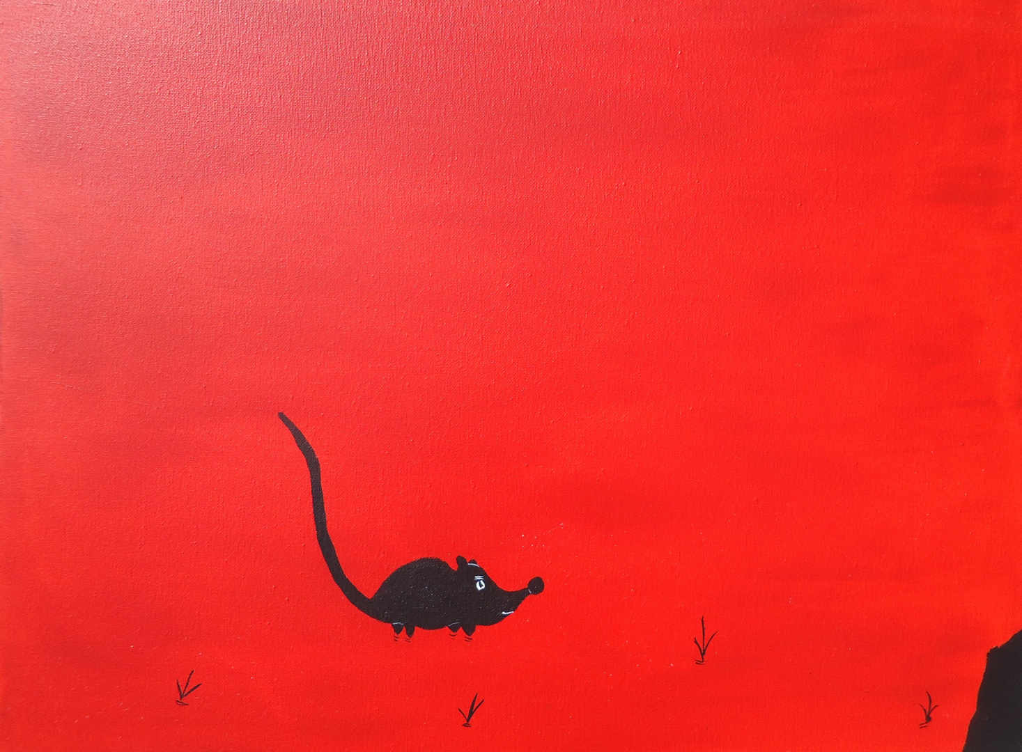 Maus Gemalt In Acryl Foto Bild Kunstfotografie Kultur Gemalde Skulpturen Gemalde Und Zeichnungen Bilder Auf Fotocommunity