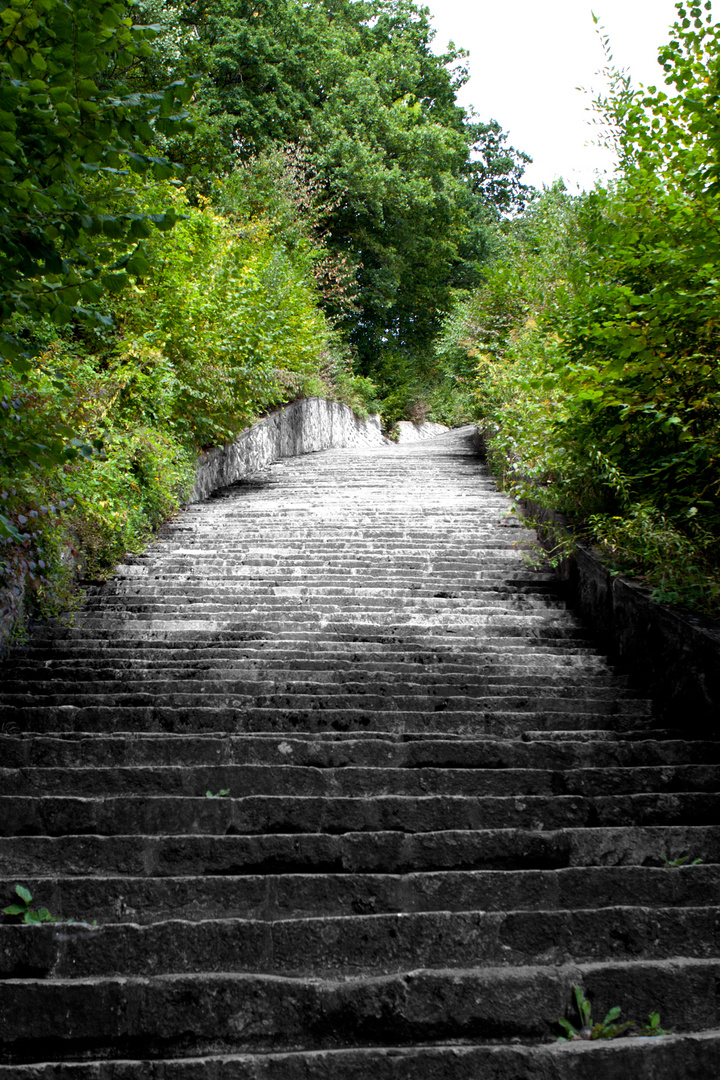Mauthausen Memorial - Steintreppe zum Steinbruch
