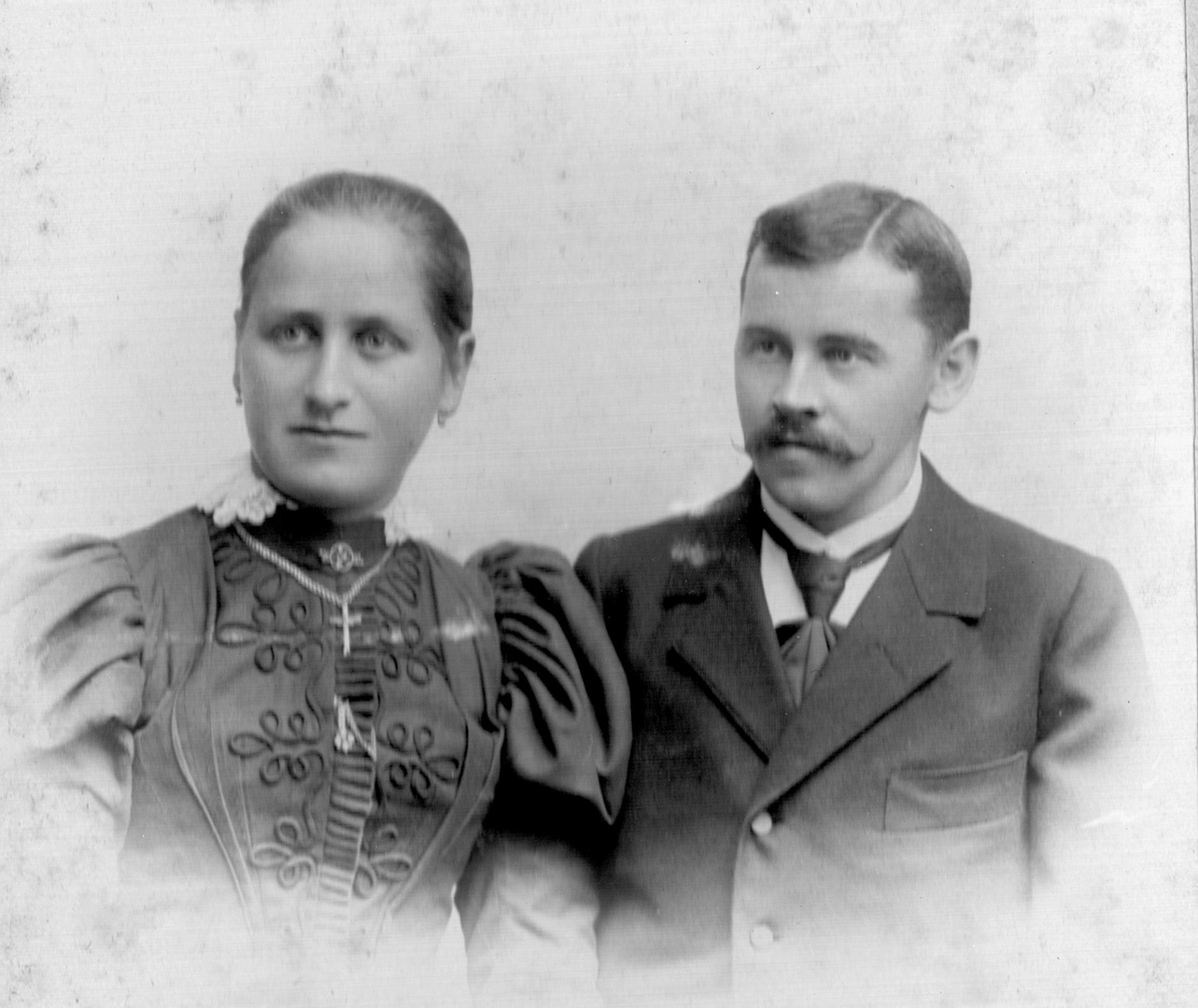 Max und Maria Bärwigg, geb. Hansel, aus Tettnang - ca. 1895