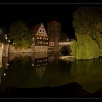 Maxbrücke, Weinstadel, Pegnitz, Trödelmarktinsel, Henkersteg