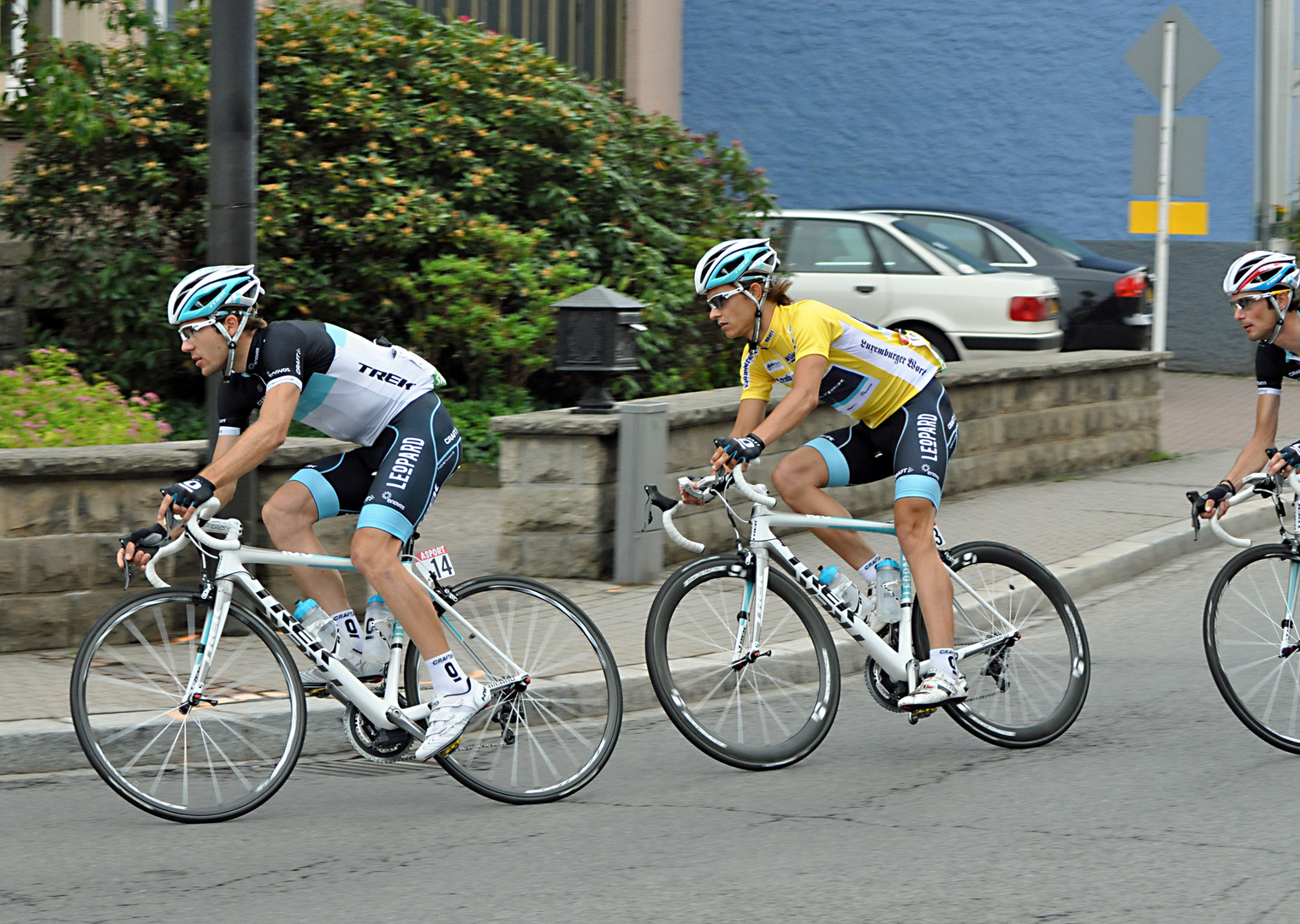 Maxime Monfort(14).Linus Gerdemann(13).Fränk Schleck(11).Leopard-Trek