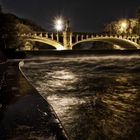 Maximilianbrücke bei Nacht