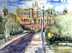 Maximilianeum - Aquarelle