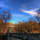 Maximiliansbrücke und das Maximilianeum von der Maximiliansstraße aus ...