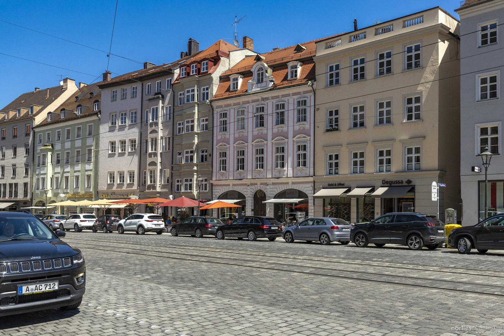 Maximilianstraße Häuserfassade