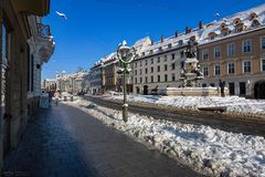 Maximilianstraße im Winter