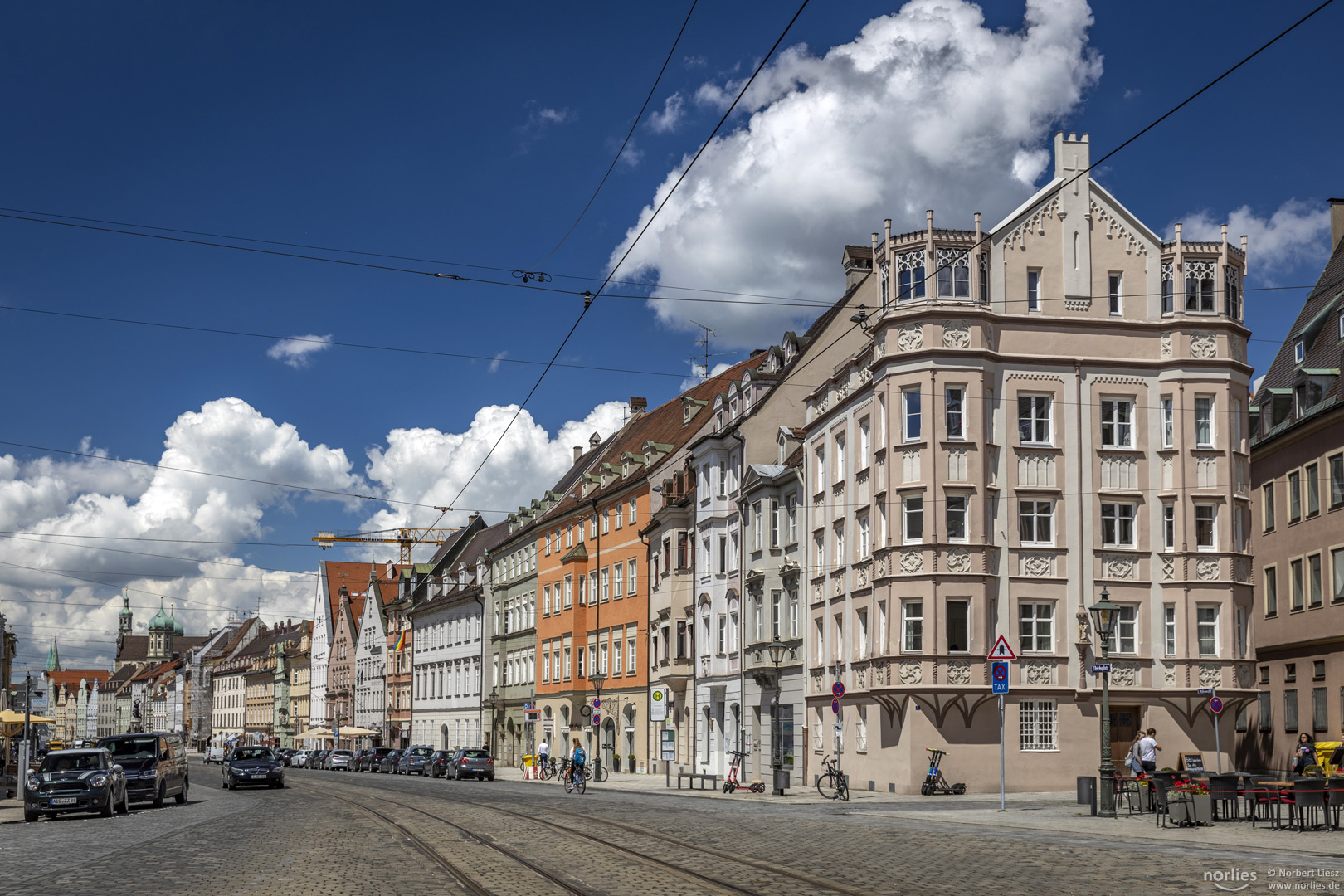 Maximilianstraße in Augsburg