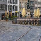 Maximilianstraße mit Merkurbrunnen