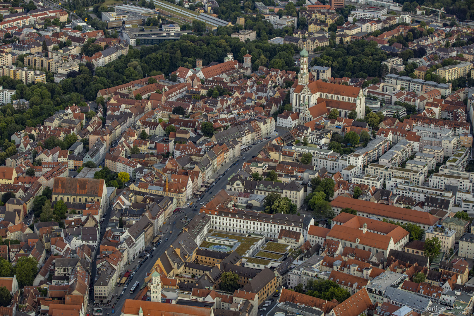 Maximilianstraße von oben