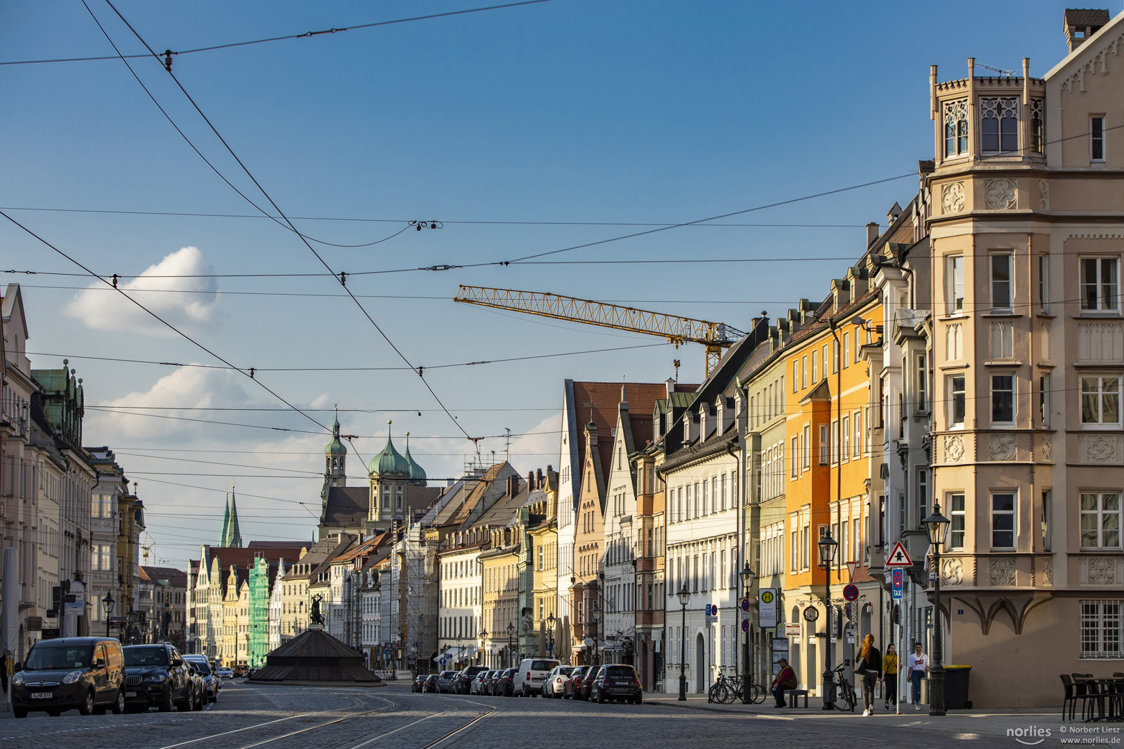 Maxstraße im Abendlicht