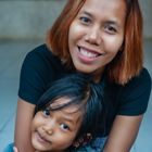 Mayang and her niece Lug Ade