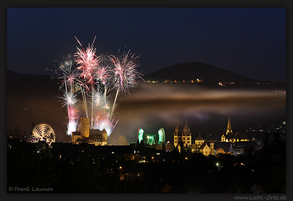 Mayen - Abschlussfeuerwerk zum Lukasmarkt 2012